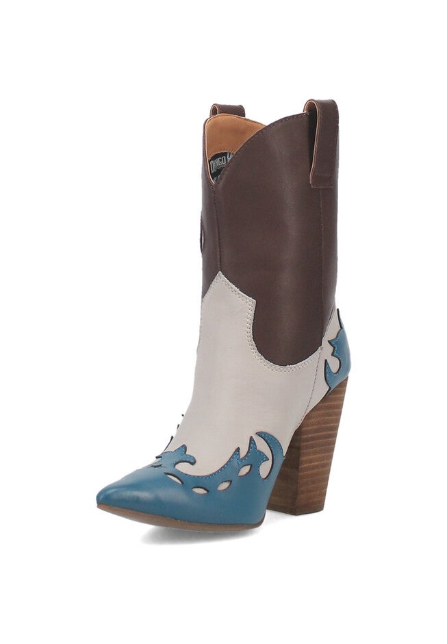 Saucy Mid Calf Western Boot, , alternate image number 7