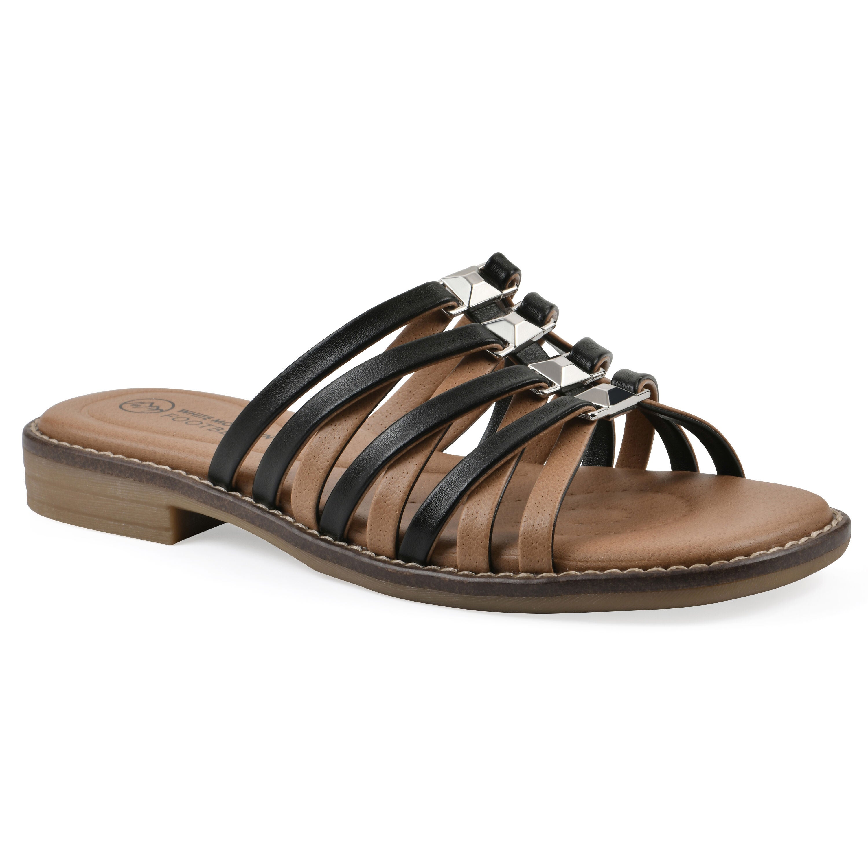 Mazy Slip On Sandal, BLACK SMOOTH, hi-res image number 0