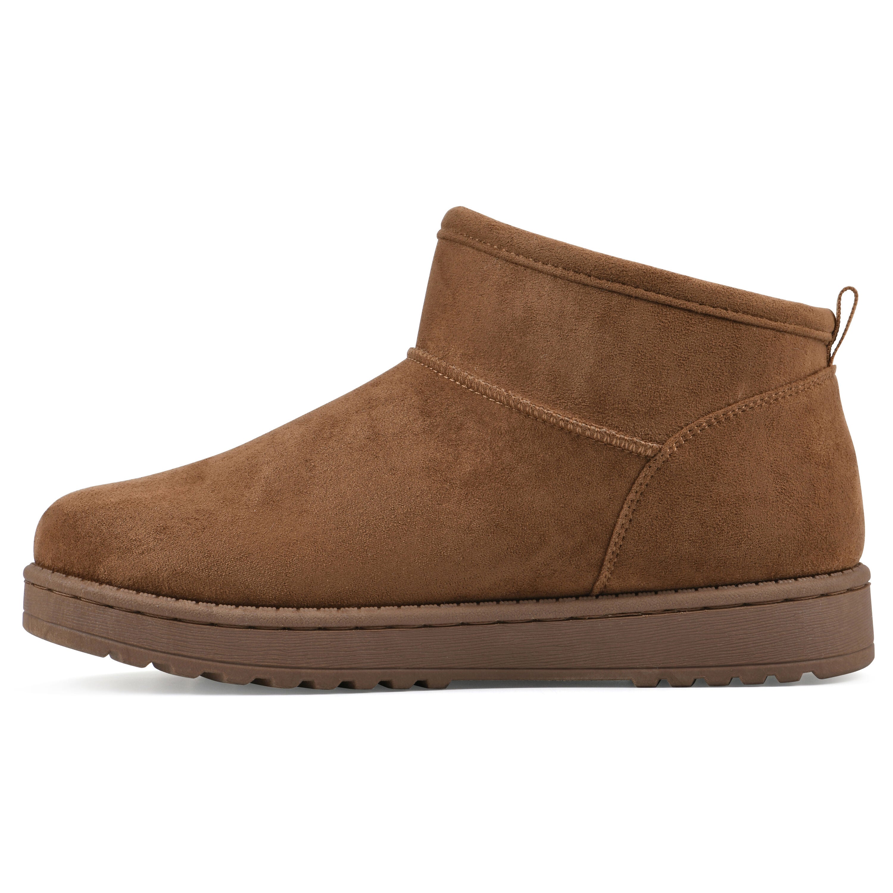 Inspa Faux Fur Bootie, CHESTNUT, alternate image number 3