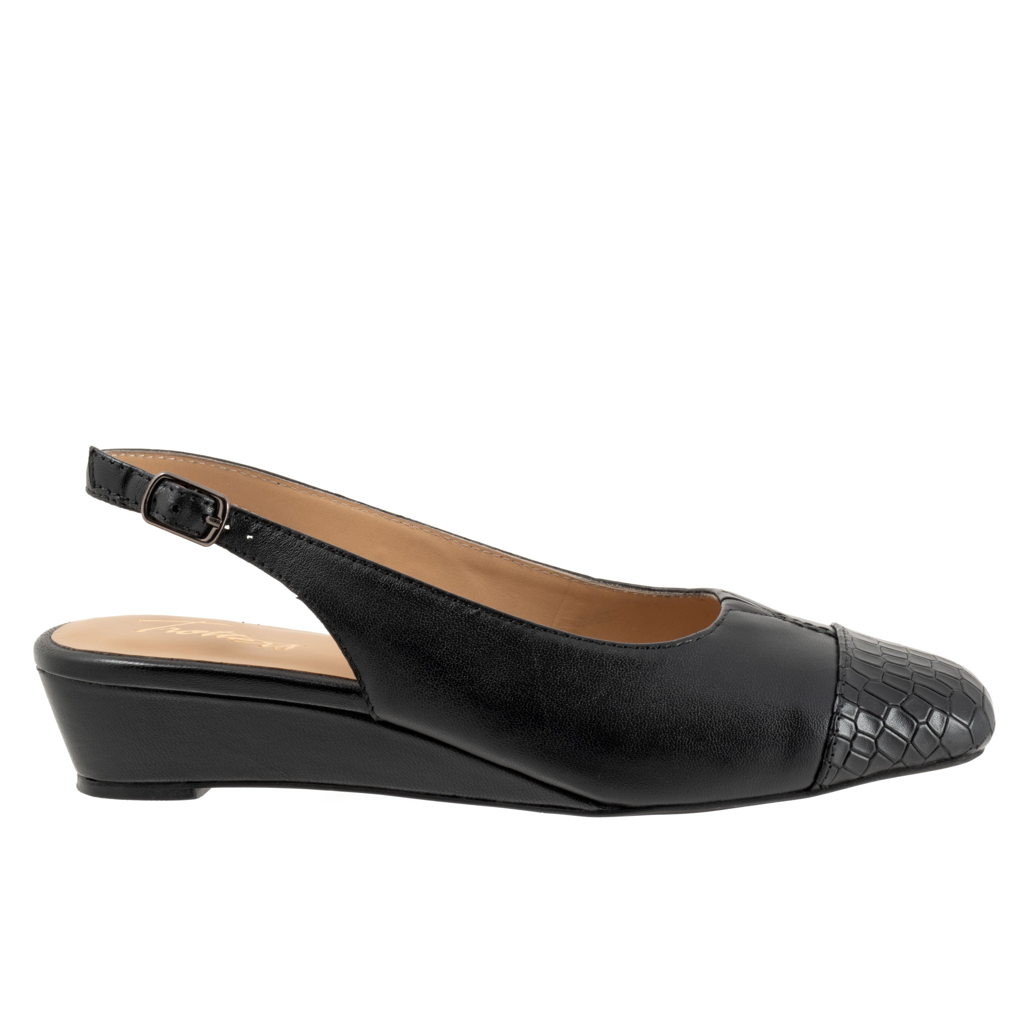 Dea Wedge Pump, DARK BLACK CROCO, alternate image number 4