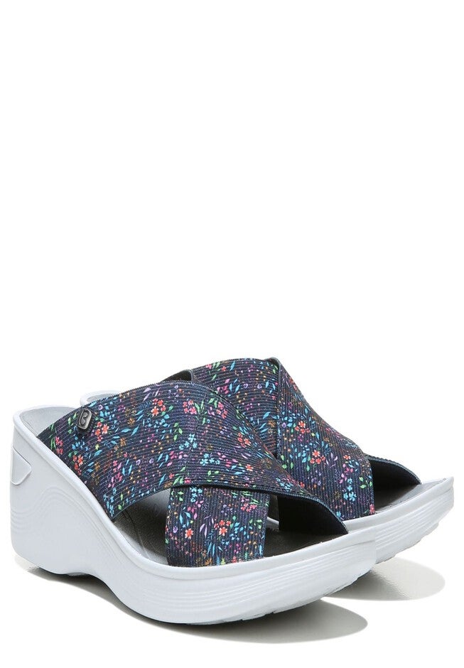 Desire Sandals, NAVY FLORAL, hi-res image number null