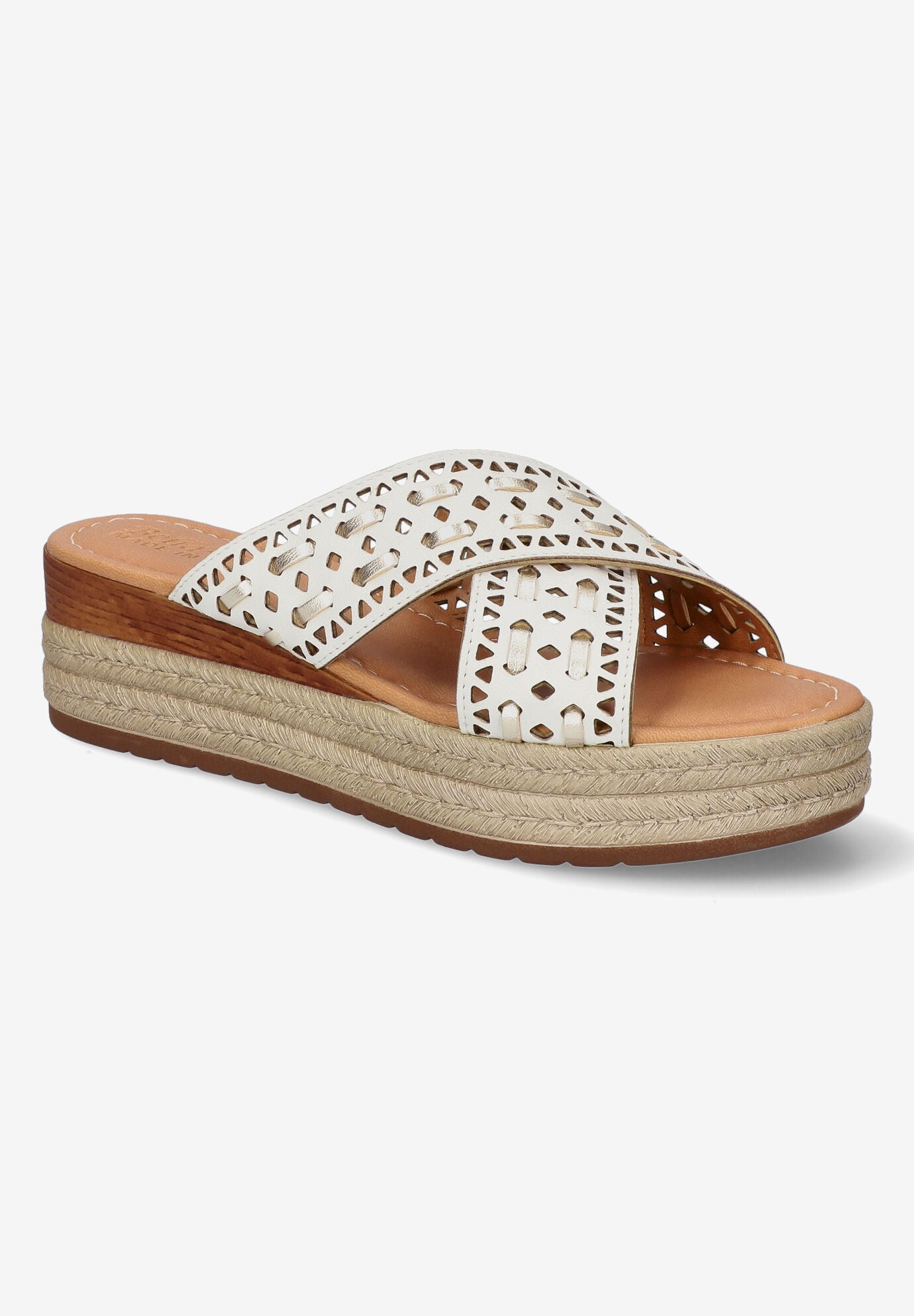 Exa-Italy Sandals, WHITE CHAMPAGNE LEATHER, hi-res image number 0