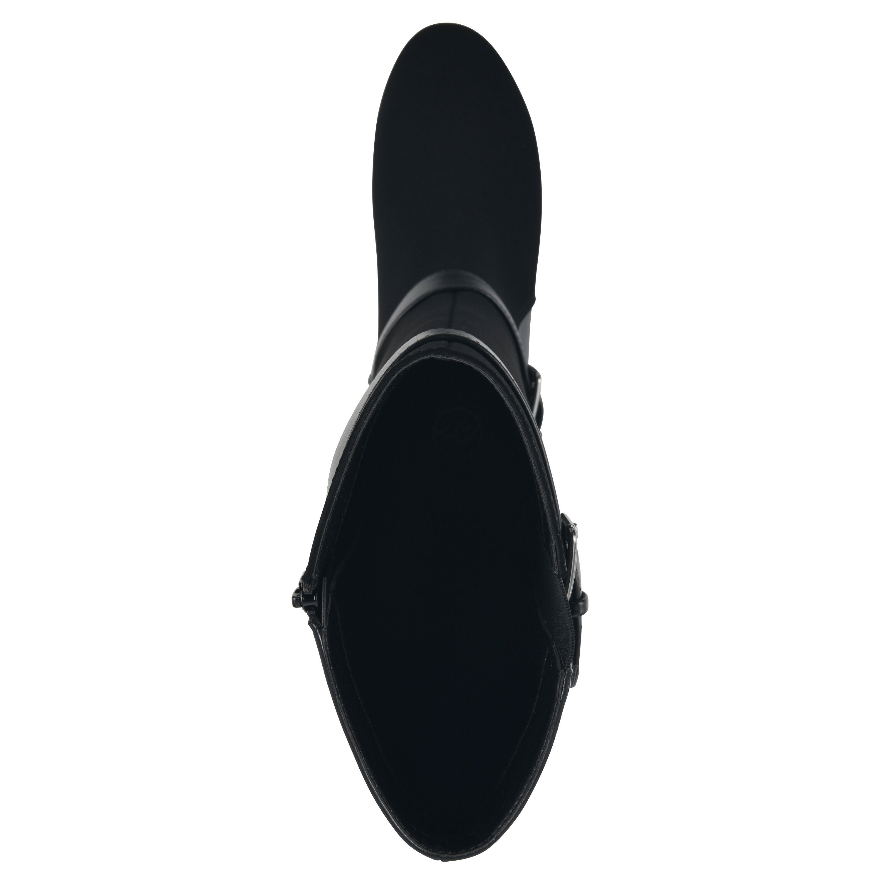 Cheers Tall Shaft Wide Calf Wedge Boot, BLACK, alternate image number 4