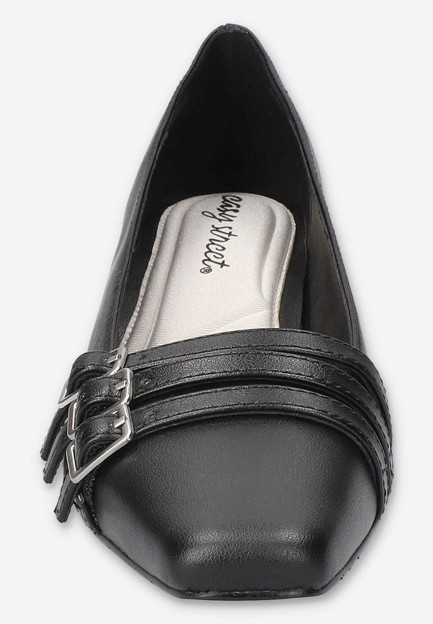 Enya Sqaure Toe Pump, BLACK, alternate image number 3