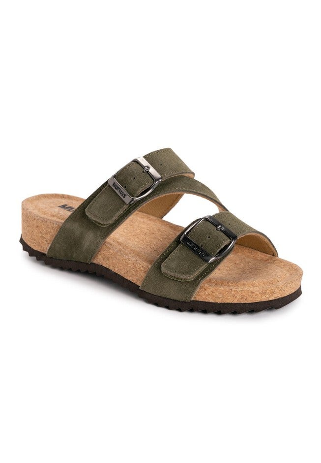 Women'S Poppy Slip On Sandals, GREEN, hi-res image number 0