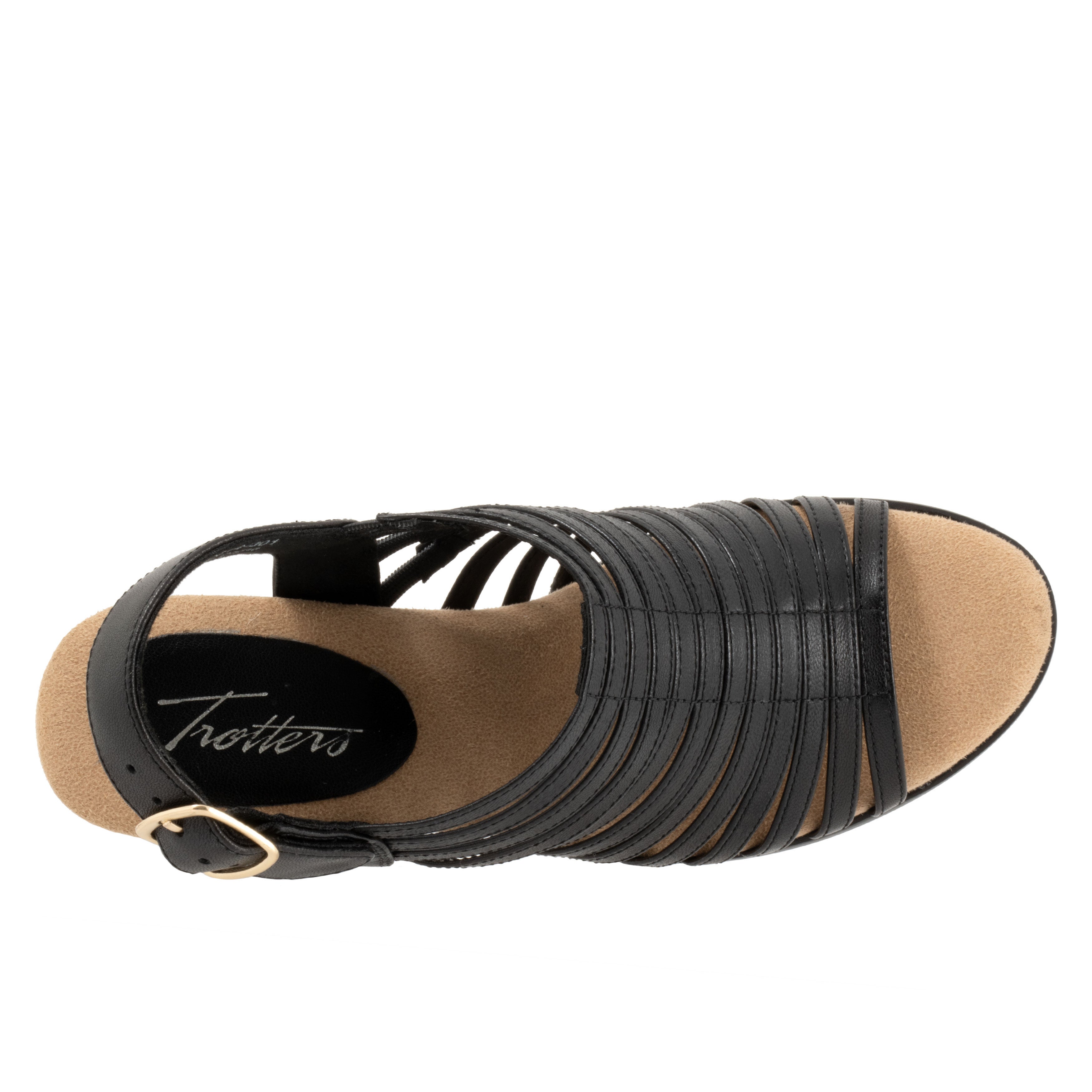 Midge Sandal, BLACK, alternate image number 3