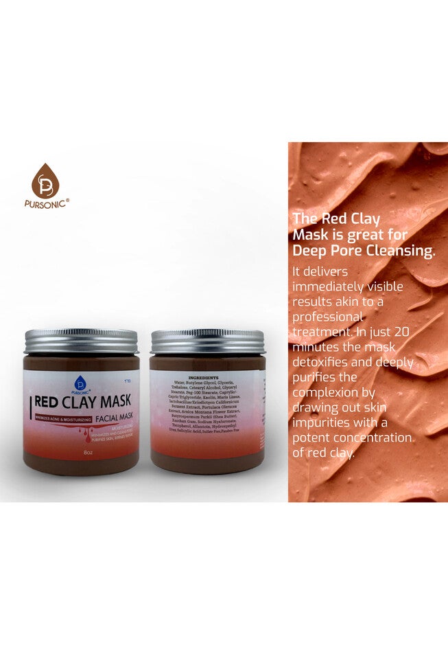 Facial Mask Of Red Clay, , alternate image number 2