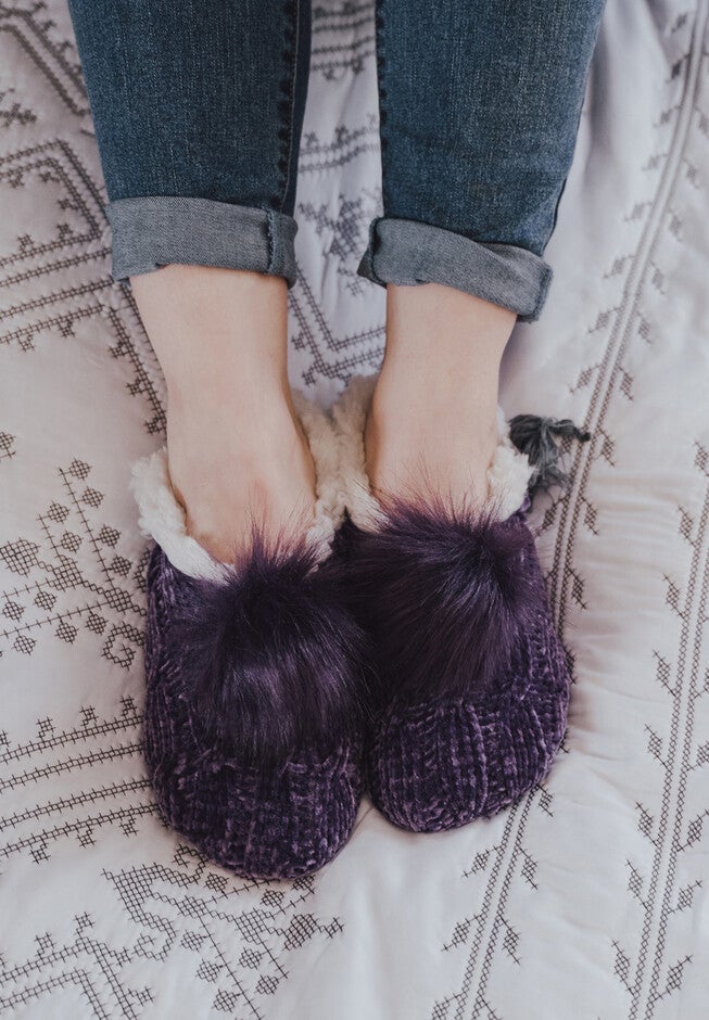 Chenille Ballerina Slipper, , alternate image number null