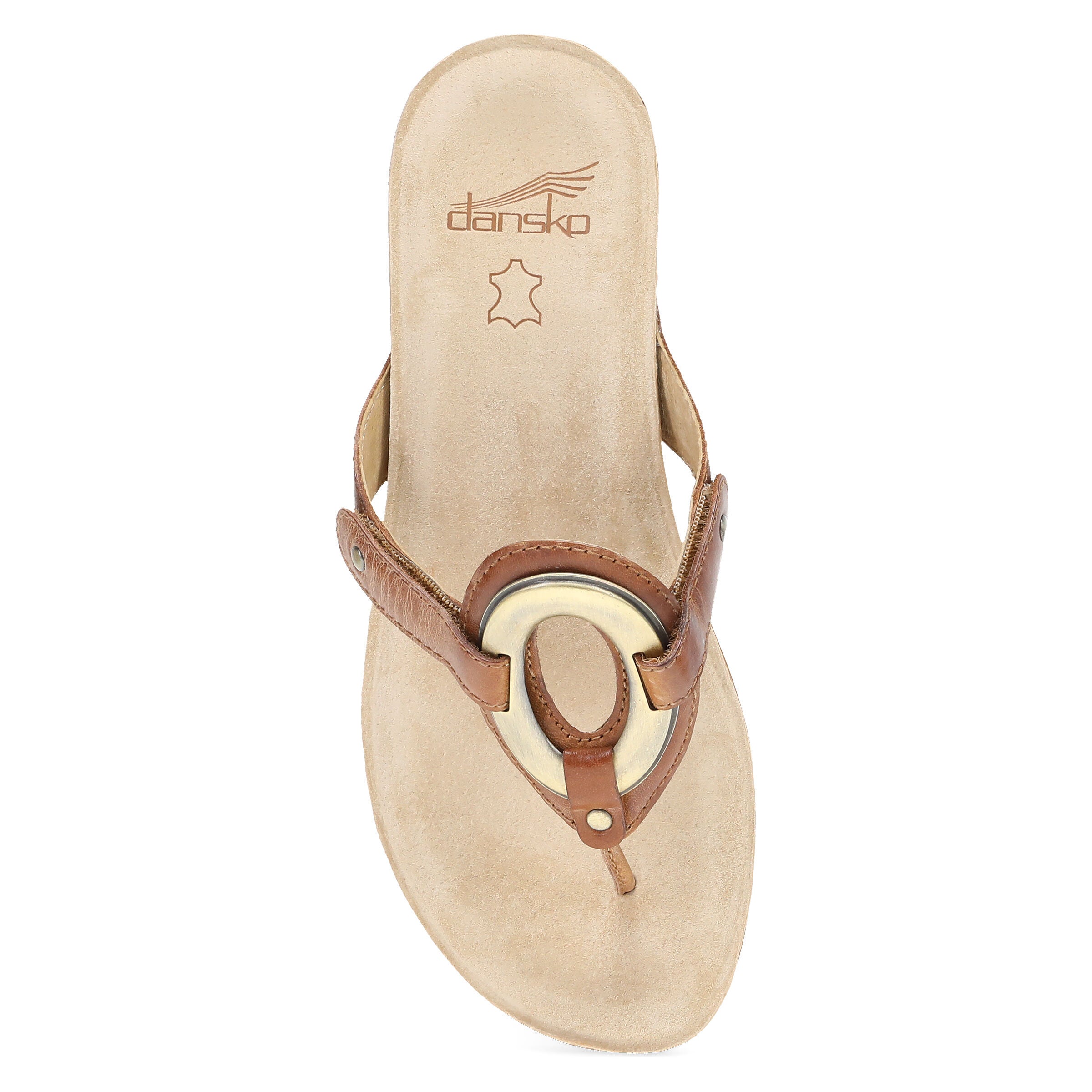 Rosalia Leather Sandal, TOFFEE, alternate image number 5