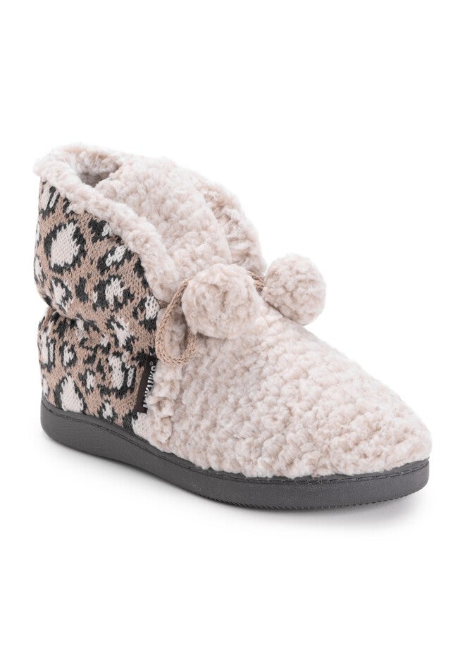 Jackie Slipper Bootie by Muk Luks®, LEOPARD, hi-res image number 0