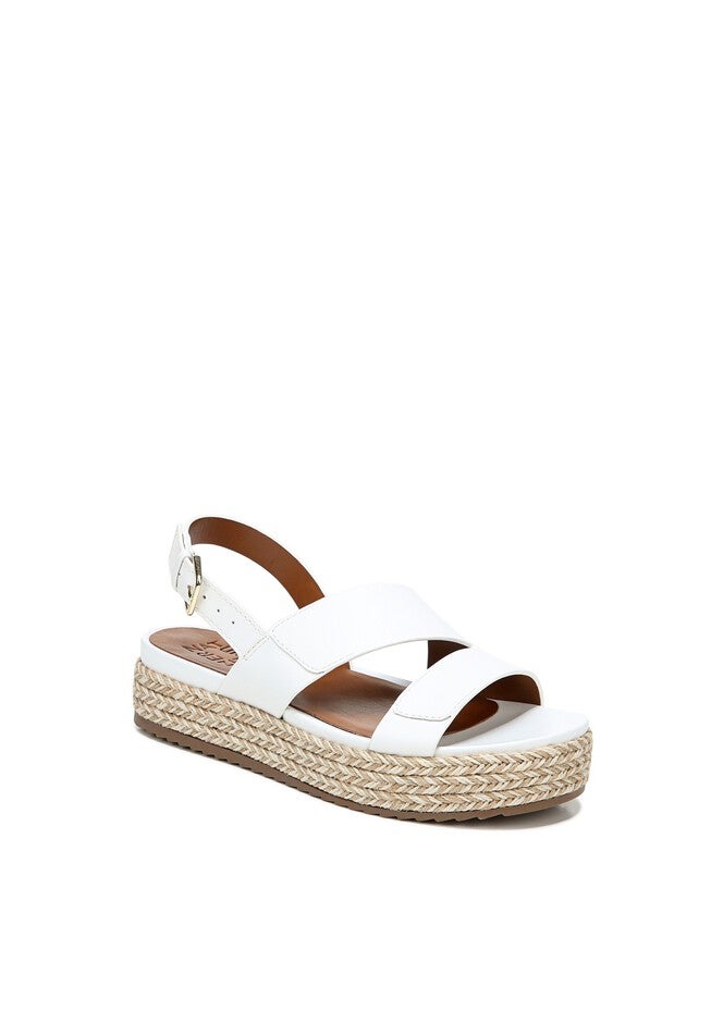 Jasmin Platform Sandal , WHITE LEATHER, hi-res image number 0