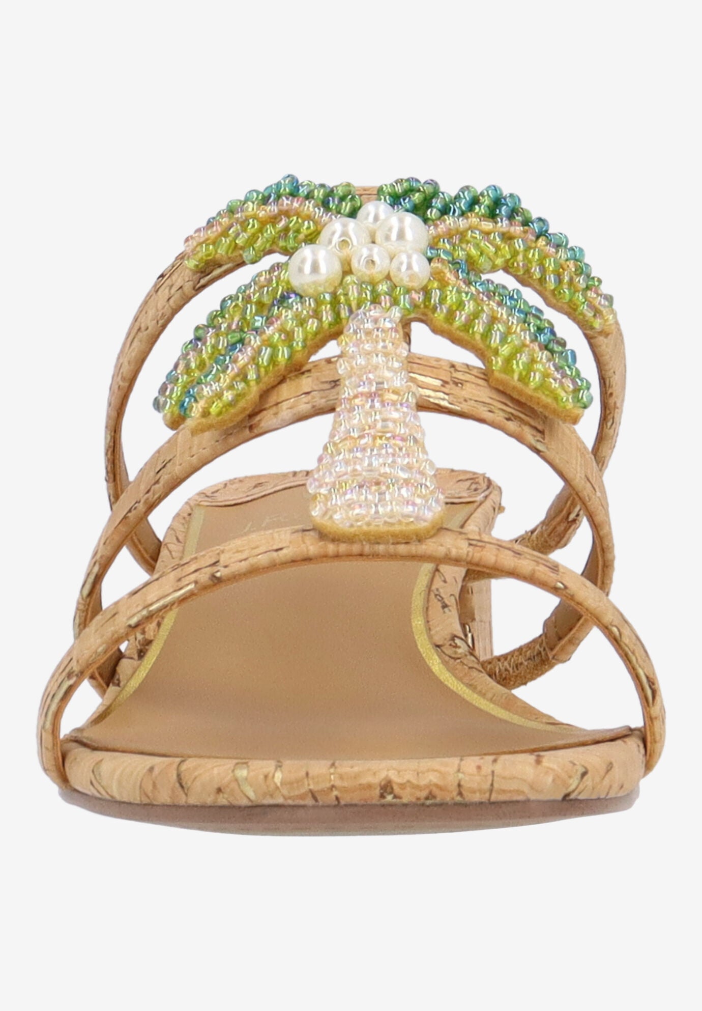 Palmeto Slip-On Sandal, NATURAL GOLD, alternate image number 2