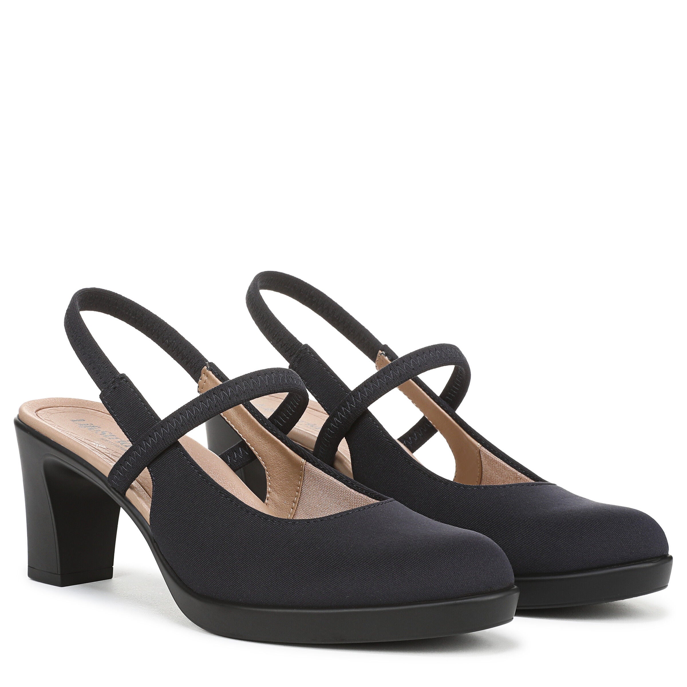 Evoke Slingback, LUX NAVY FABRIC, alternate image number 2