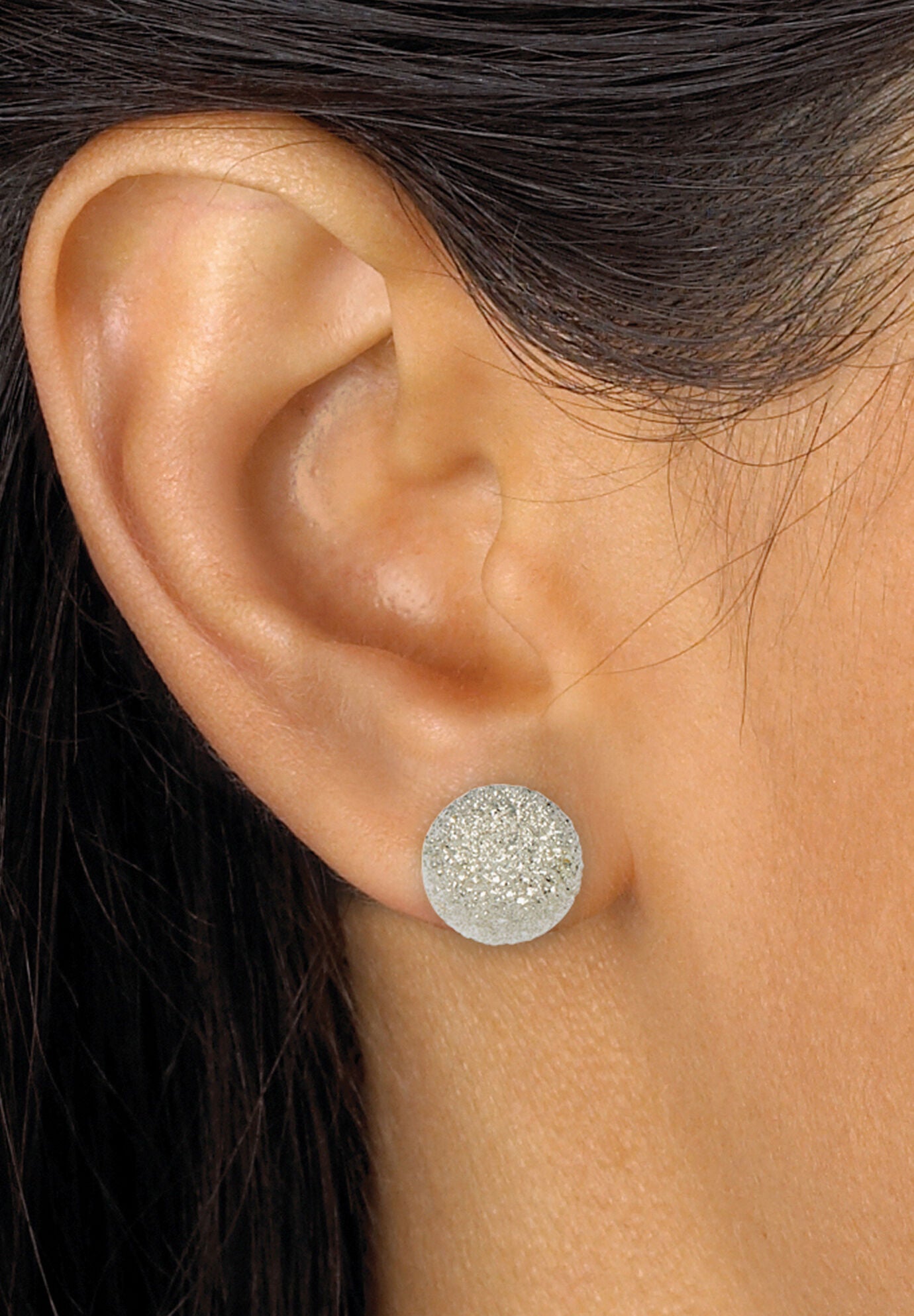 Simulated Pearl Silvertone Endless Necklace And Earrings Set, 70 Inches, , alternate image number 9