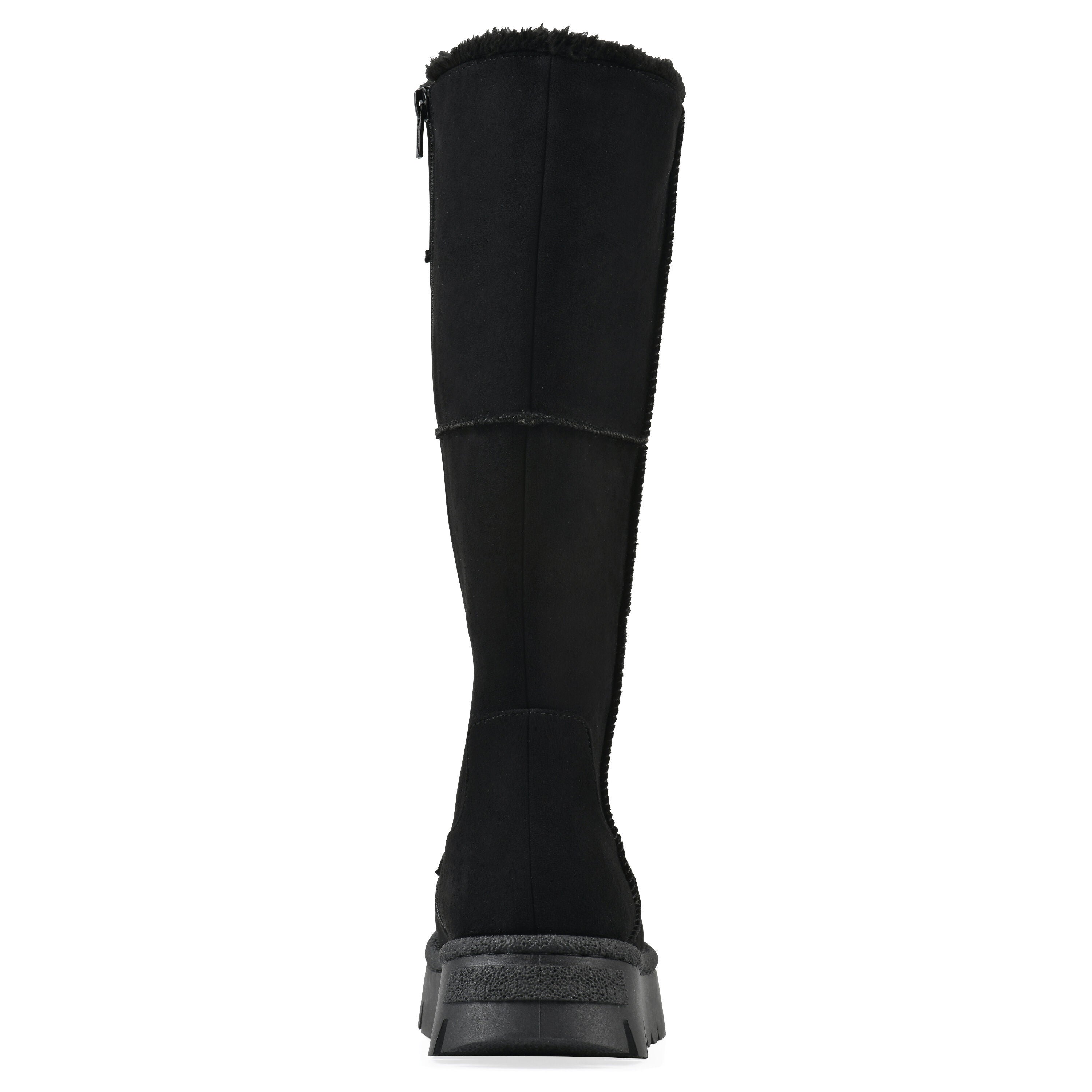 Tru Faux Fur Tall Shaft Boot, BLACK, on-hover image number 1