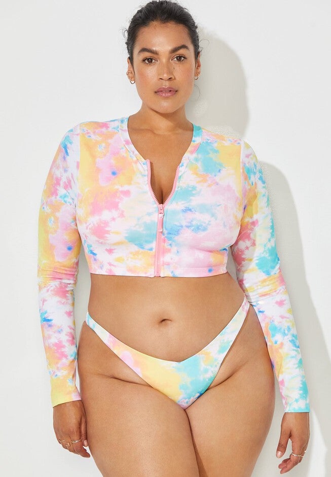 Camille Kostek My Favorite Long Sleeve Bikini Top, , alternate image number 3