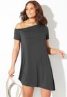 Asymmetrical Off The Shoulder Dress, , alternate image number null