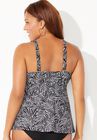 V-Neck Trim Tankini Top, , on-hover image number null