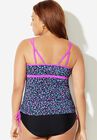 Longer Length Chlorine Resistant Adjustable Tankini Top, , on-hover image number null