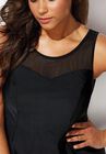 Mesh High Neck Swimdress, , alternate image number null