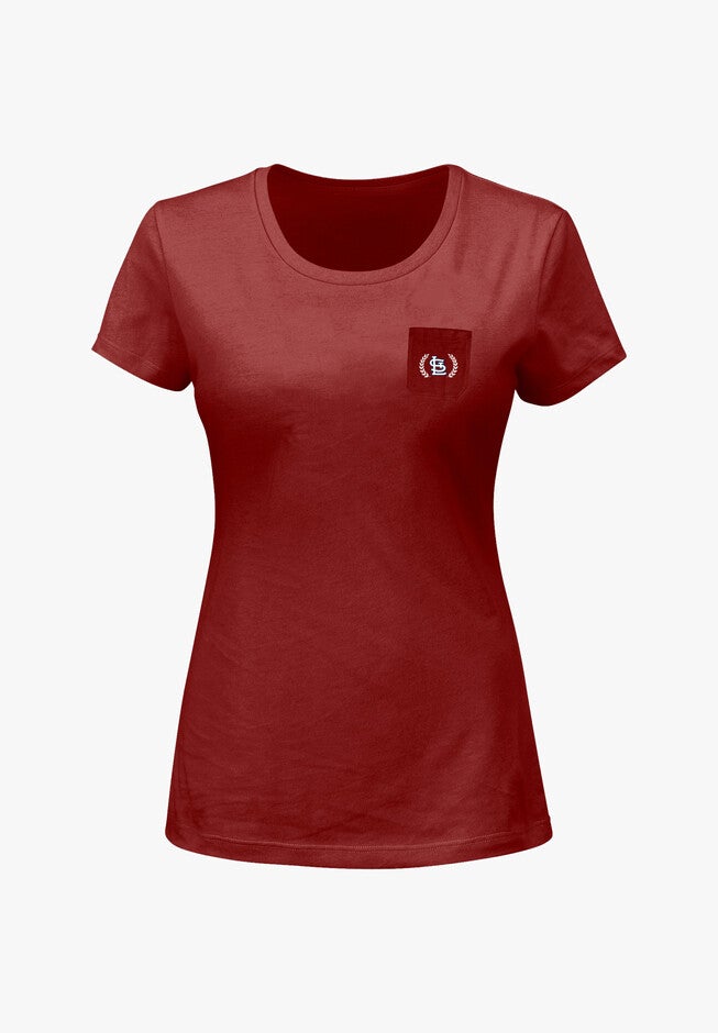 Cardinals Logo Scoop Neck Tee, CARDINALS, hi-res image number 0