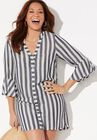 Sandra Button Up Cover Up Shirt, , alternate image number null