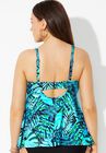 Bra Sized Crochet Underwire Tankini Top, , on-hover image number null