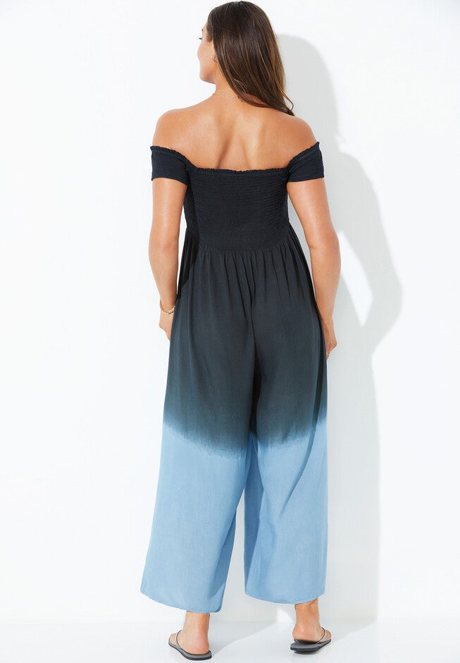 Cece Ombre Jumpsuit Cover Up, , on-hover image number 1