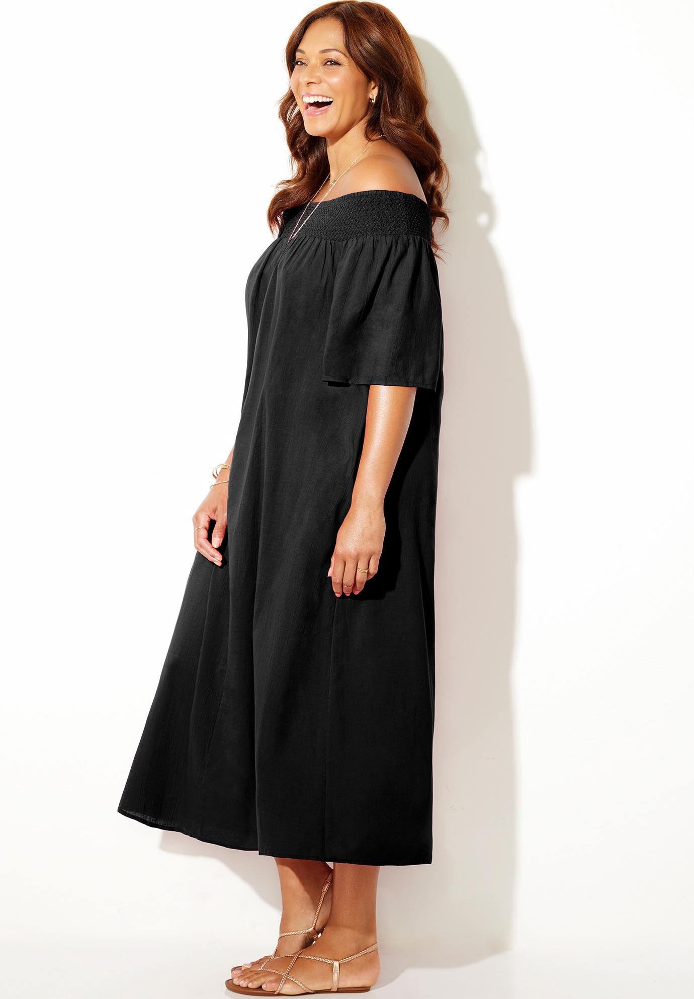 Amanda Smocked Bandeau Maxi Dress, , alternate image number 4