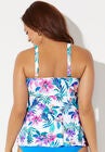 V-Neck Twist Tankini Top, , on-hover image number null