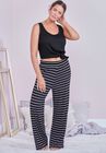 Dena Beach Pant Cover Up, BLACK WHITE, hi-res image number null