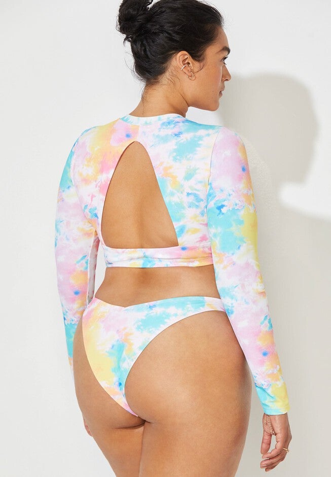 Camille Kostek My Favorite Long Sleeve Bikini Top, , alternate image number 4