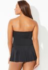 Ruched Skirted Swimdress, , on-hover image number null