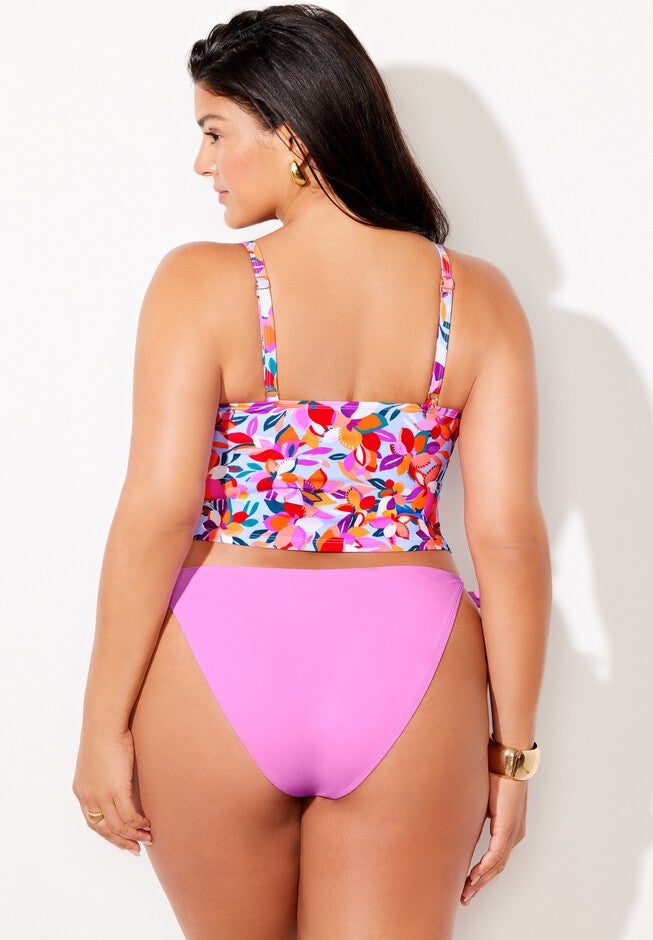 Essential Cropped String Tankini Set, , on-hover image number null
