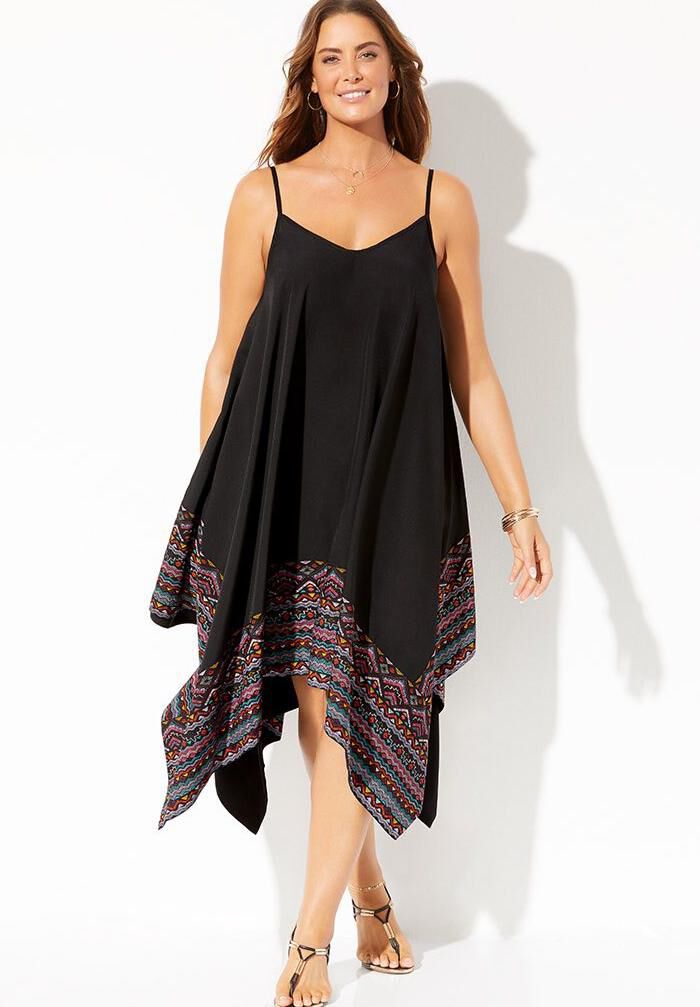 Diane Handkerchief Cover Up Dress, , alternate image number 3