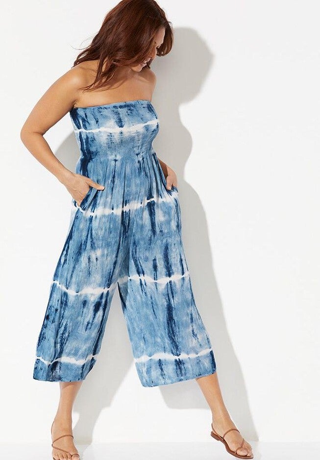 Finley Tie Dye Bandeau Jumpsuit, , alternate image number 2