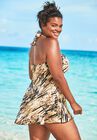 Halter Ruffle Swimdress, , alternate image number null