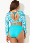 Ambition Long Sleeve Cropped Bikini Top, , on-hover image number null