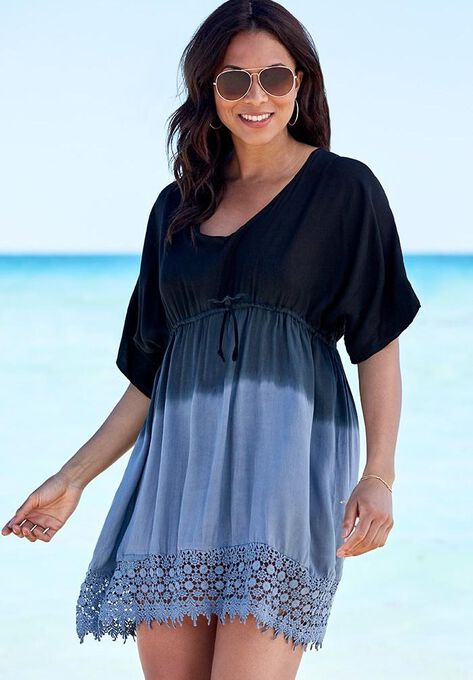 Renee Ombre Cover Up Dress, BLACK GREY OMBRE, hi-res image number null