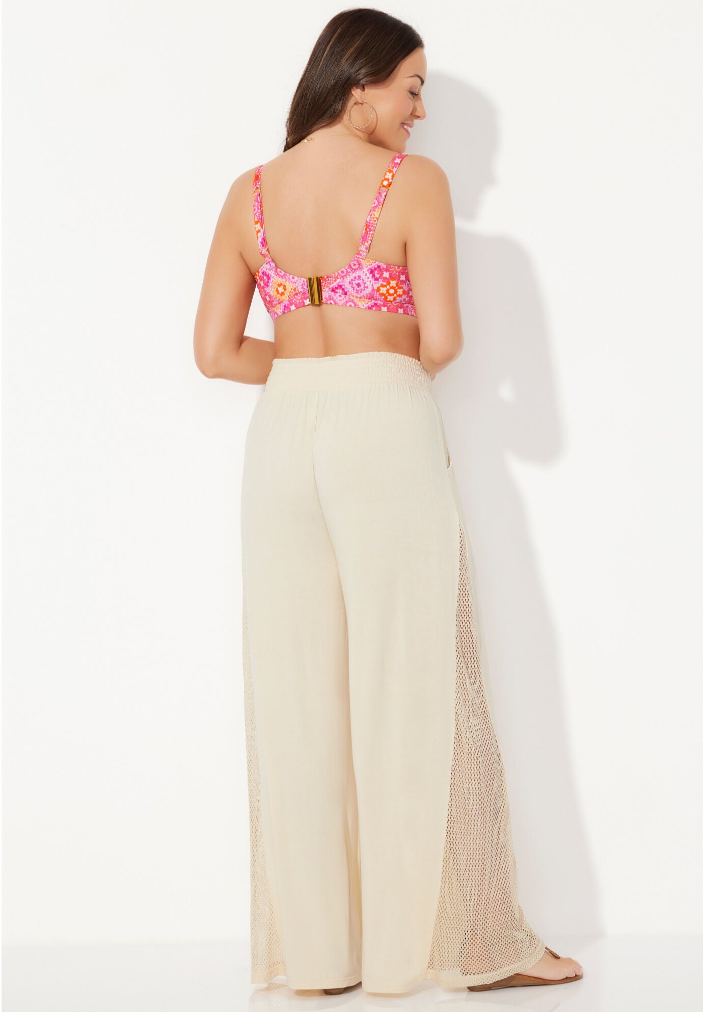 Dena Crochet Beach Pant Cover-Up, , on-hover image number 1