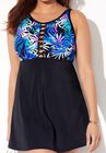 Macrame Knot High Neck Swimdress , , alternate image number null