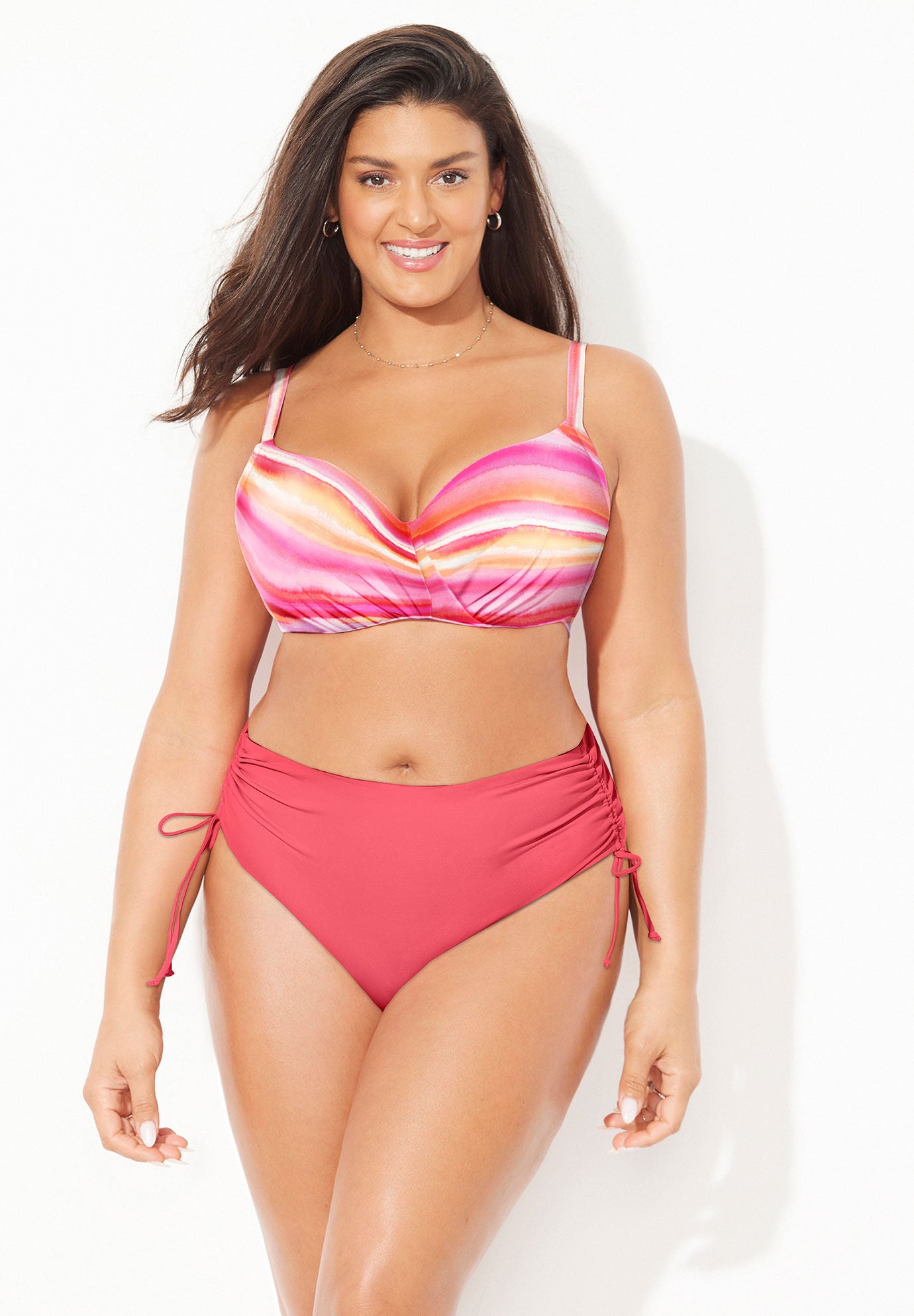 Ruler Bra Sized Underwire Bikini Set, , hi-res image number null