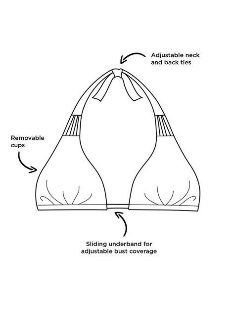 Beach Babe Triangle Bikini Top, , alternate image number null
