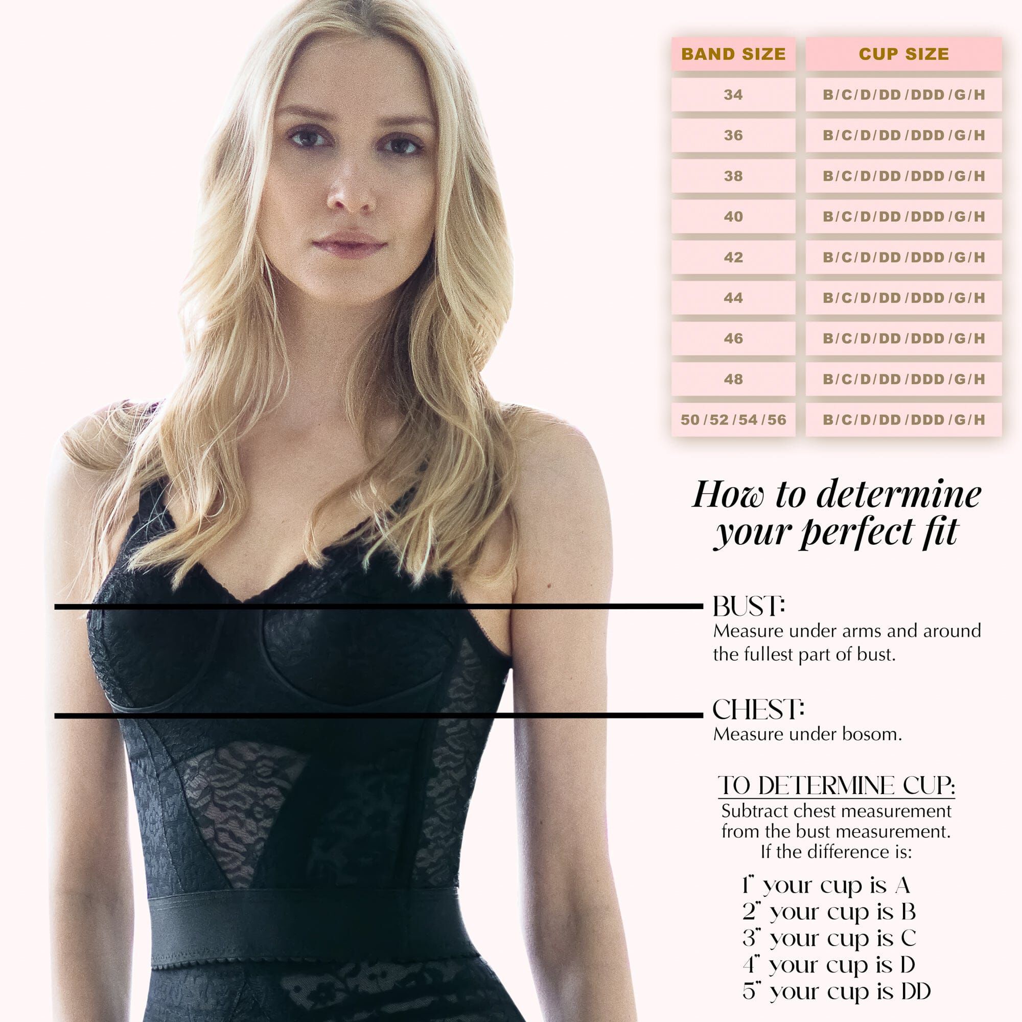 Expandable Cups Longline Bra, BLACK, alternate image number 5