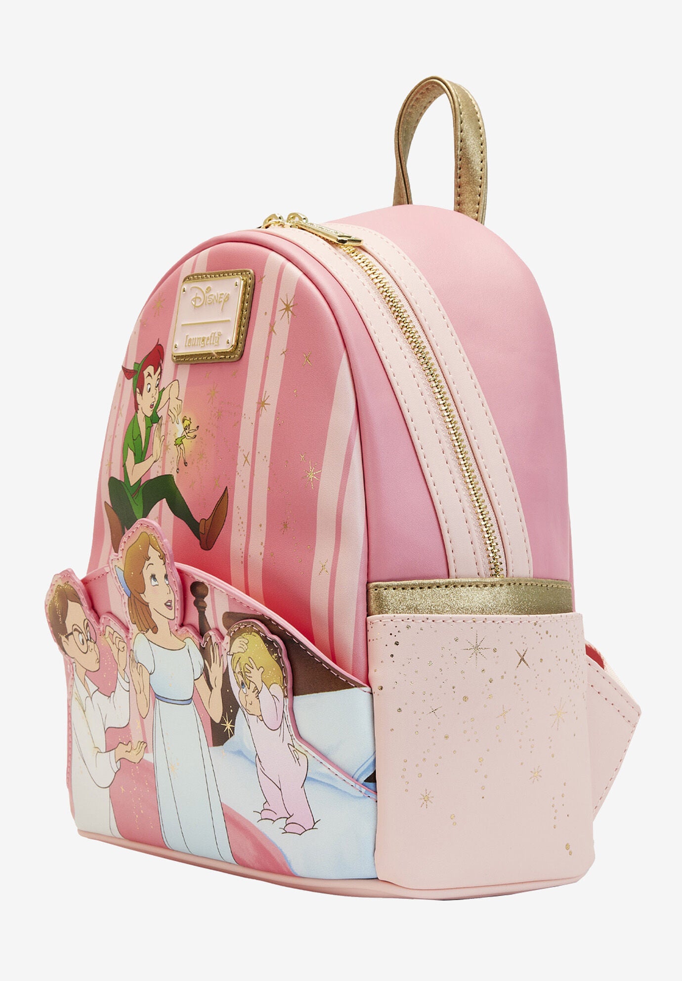Loungefly X Disney Peter Pan Mini Backpack Handbag 70Th Anniversary Tinkerbell, , on-hover image number 1