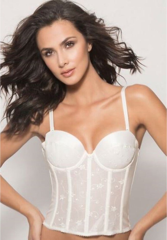 Alana Low Back Strapless Bridal Bra, BONE, hi-res image number 0