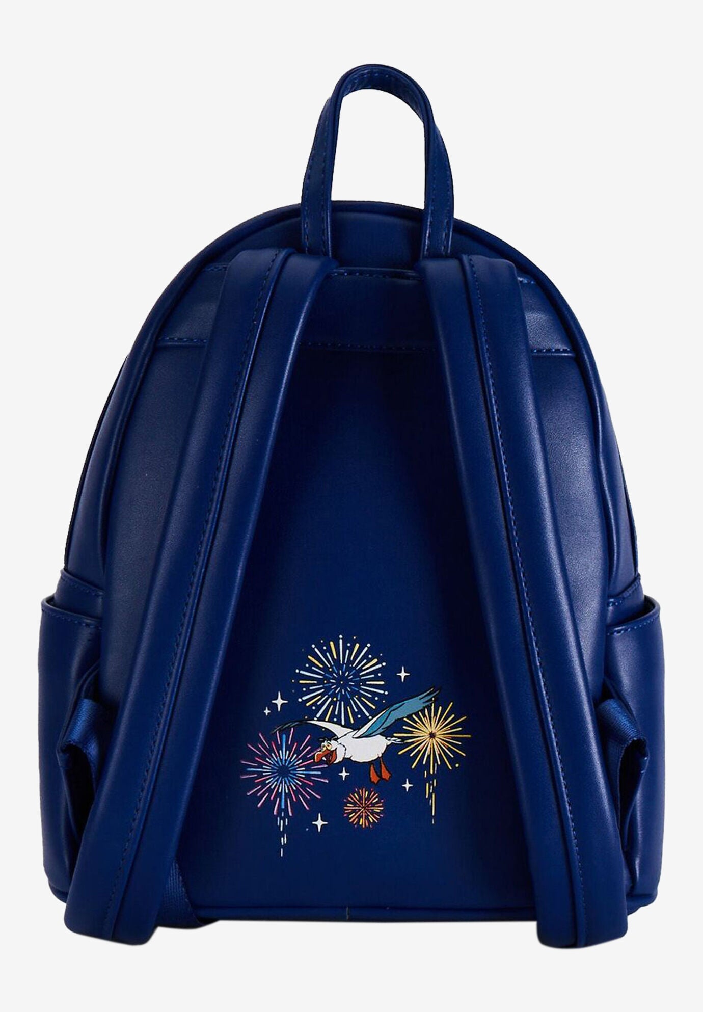 Loungefly X Disney Little Mermaid Ariel Mini Backpack Handbag Fireworks Navy, , alternate image number 3