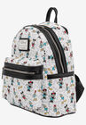 Loungefly x Disney Mickey Minnie Donald Daisy Mini Backpack Handbag White, , alternate image number null