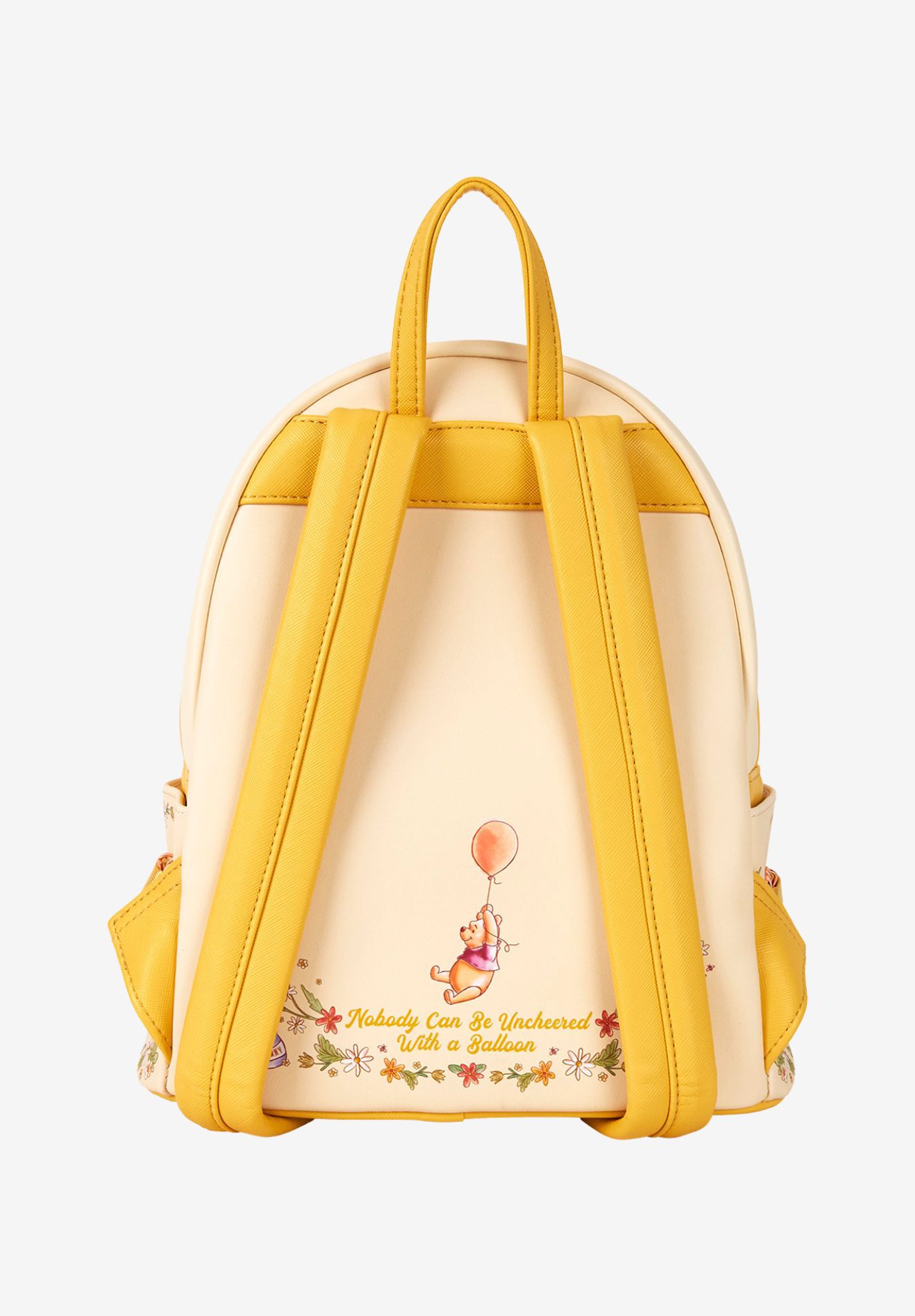 Loungefly x Disney Winnie The Pooh Floral Mini Backpack, YELLOW, on-hover image number 1