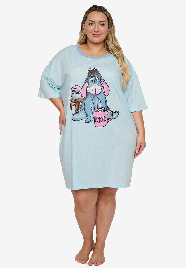 Disney Eeyore Sleep Night Pajamas T-Shirt, , alternate image number null